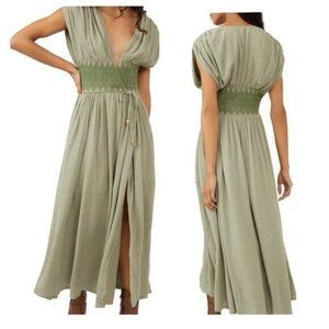 Free People Sage Green Maxi Dress